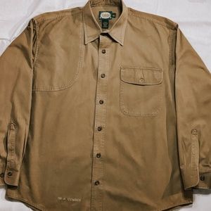 Embroidered Cabela’s Brown Button Down Shirt